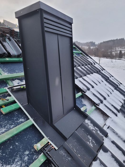 Okucia blacharskie, kominy, murki,podbitki itp