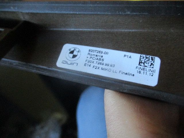 Moldura da consola central / rádio / aro BMW 1 (F20)