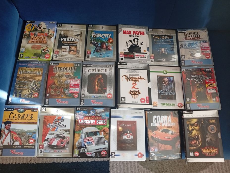 60 gier PC  w tym Call of Duty, Battlefield, GTA, Max Payne