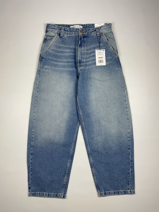 Джинси BERSHKA Skater Fit Jeans Сині Чоловічі Широкі Скейтер Оригінал