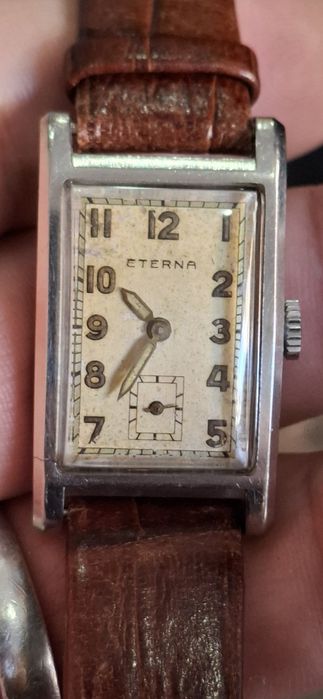 Relogio eterna matico art deco anos 30 caixa aco