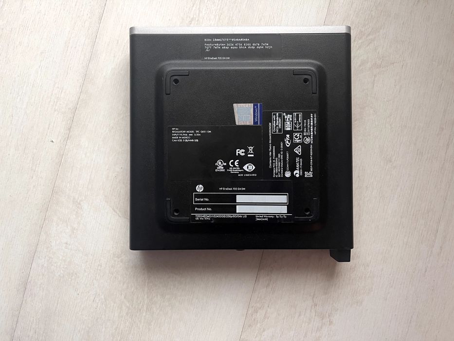 Mini komputer HP 705 G4 Ryzen 5 32GB DDR4 2TB SSD