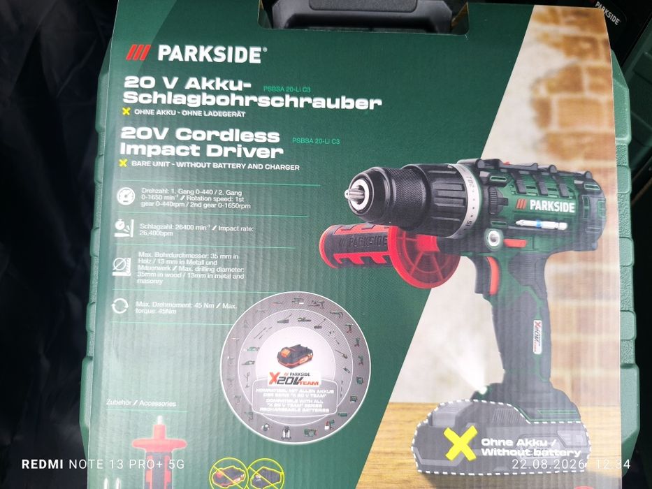 Parkside PSBSA 20-Li C3