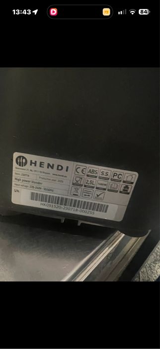 Liquificador Hendi Industrial