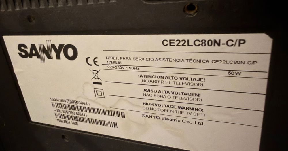 TV 22 polegadas Sanyo