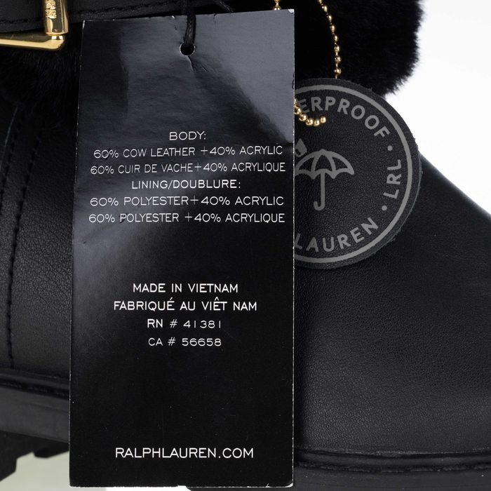 Lauren Ralph Lauren skórzane botki 36,5 ocieplane wodoodporne