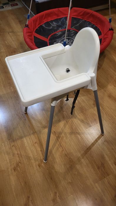 Krzesełko IKEA Antilop ze stolikiem dla dzieci niemowlaków karmienia