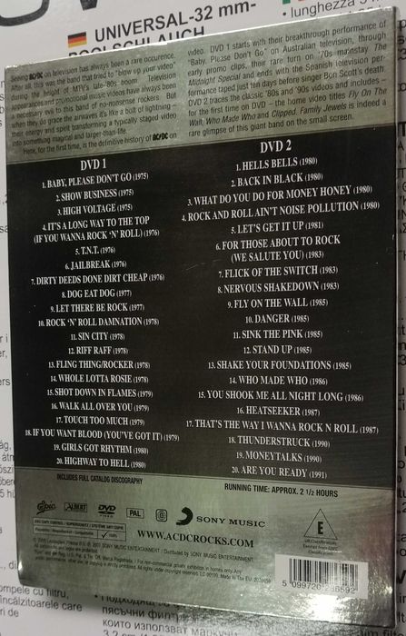 AC DC Family jewels DVD duplo