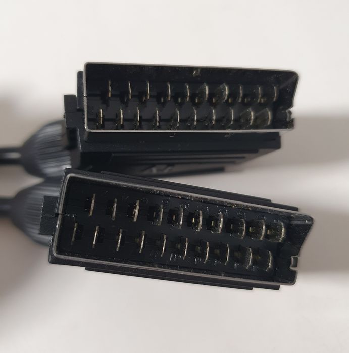 Кабель SCART-SCART (EuroSCART, Peritel, евроразъём, Euro-AV).