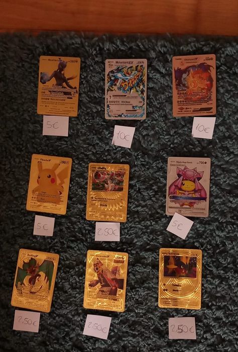 Cartas Pokémon em bom estado