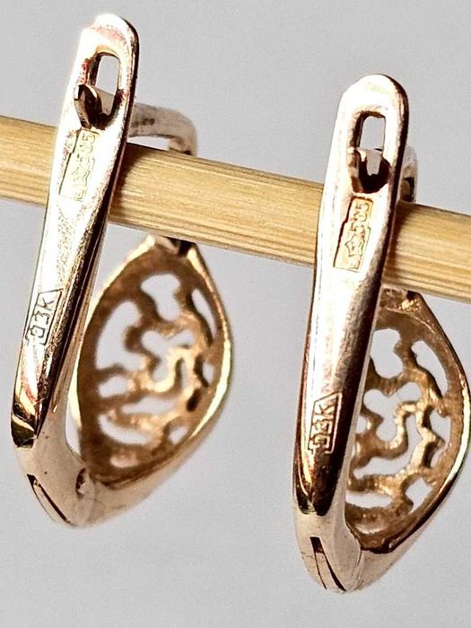 Złote kolczyki 14K p.585 1,98g