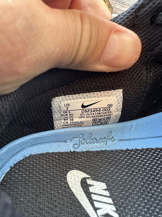 Чорні кеди кросівки Nike SB Chron 2 Canvas 40 р