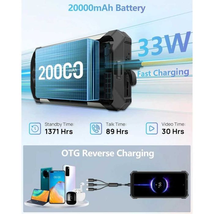 Ulefone RugKing 5 Pro 8GB/256GB IP69K 20000mAh 1.8GHz