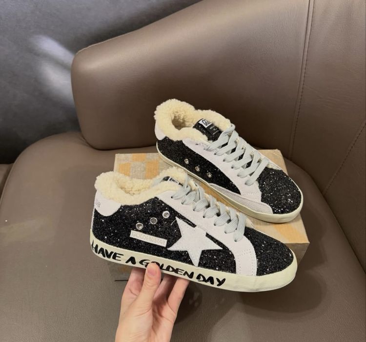 Кеды goolden goose голден гус хутряні мех кеди зимние с мехом теплые