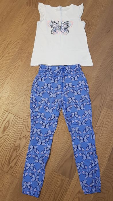 Spodnie i bluzeczka h&m roz 128