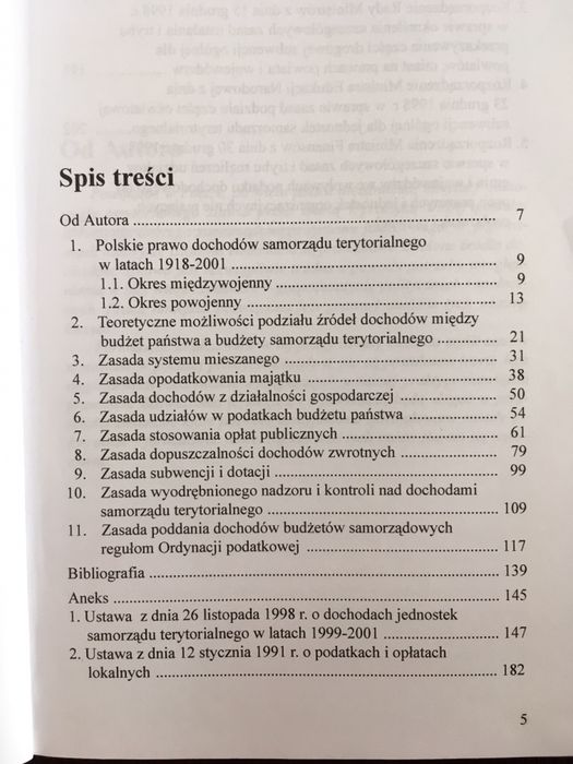 „Zasady polskiego prawa dochodów samorządu terytorialnego” J.Gliniecka