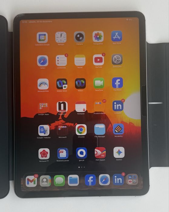 IPad Pro wifi+celular 4 geração, 256GB e Apple Pencil