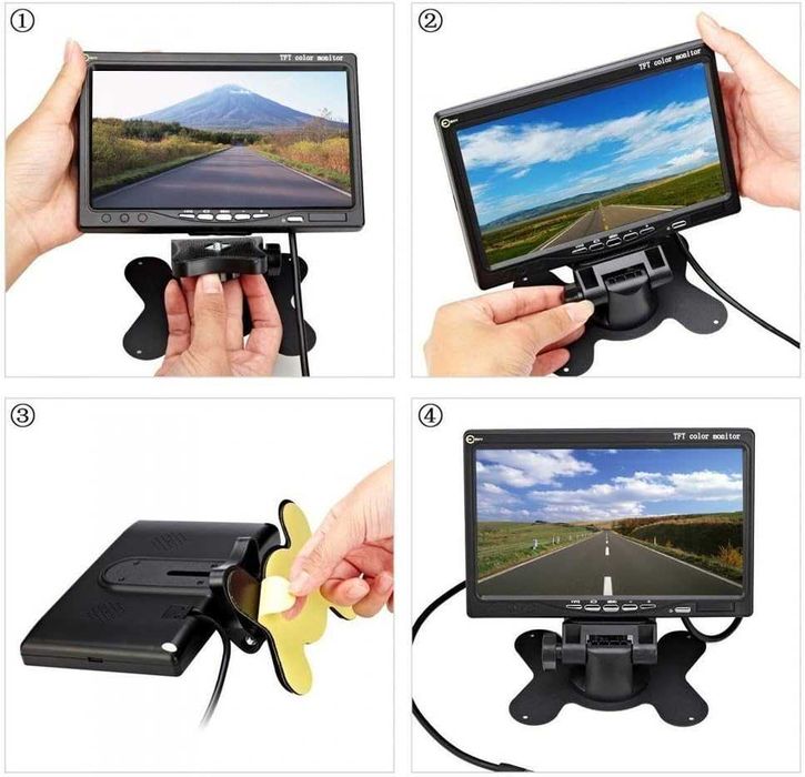 7" TFT LCD HD kamera cofania monitor parkowania