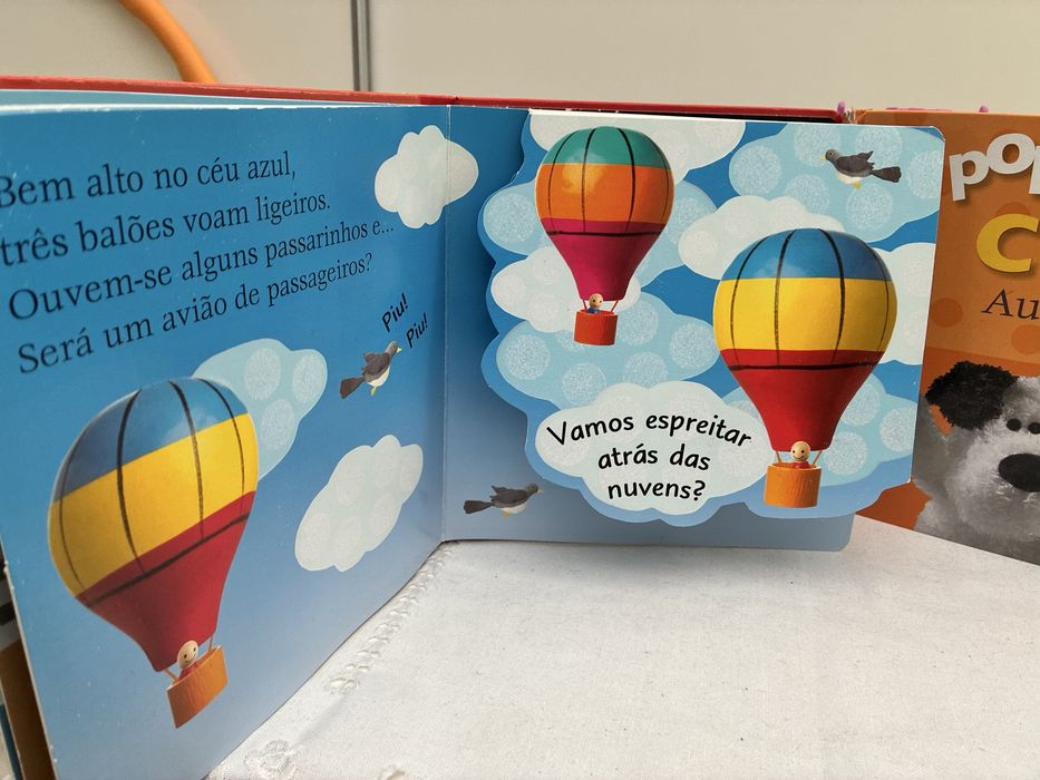 Livros bebe Pop-ups CUCU! Caes e Transportes
