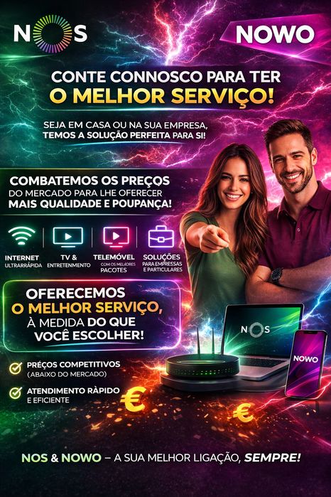 “Internet, TV e Telemóvel – Preço Imbatível