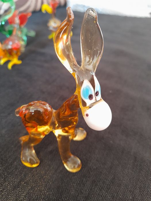 Animais em vidro soprado