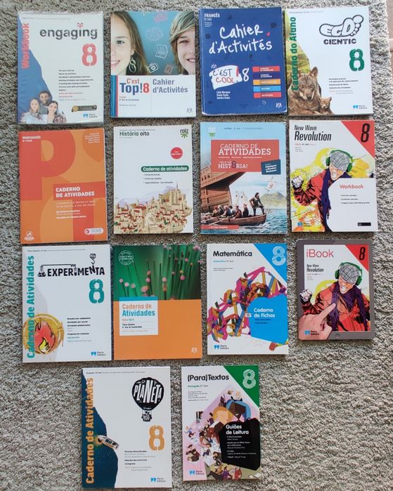Caderno de atividades de várias disciplinas 8° ano