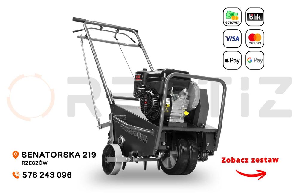 Aerator rurkowy, napowietrzacz do trawy - wynajem, wypożyczalnia