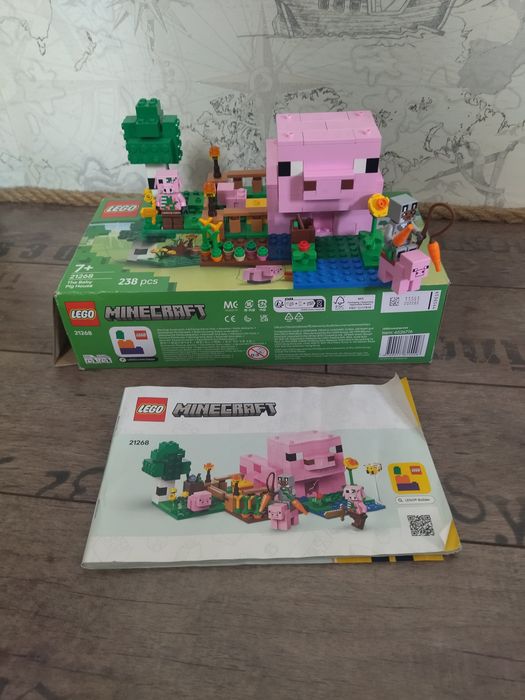 Лего Майнкрафт Будинок порося,дом поросёнок