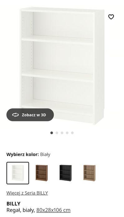 Billy ikea regał okazja wiosna