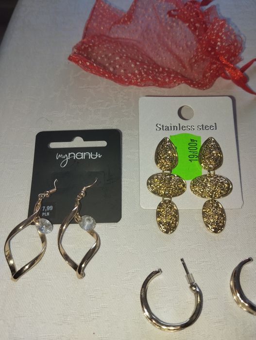 Okazja! Nowy Elegancki Zeswt Biżuterii +Gratis.