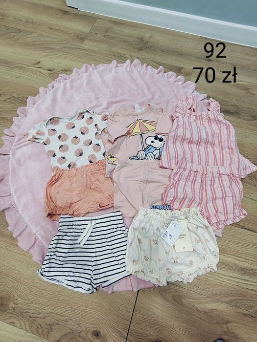 Zestaw ubrań na lato 92 dla dziewczynki