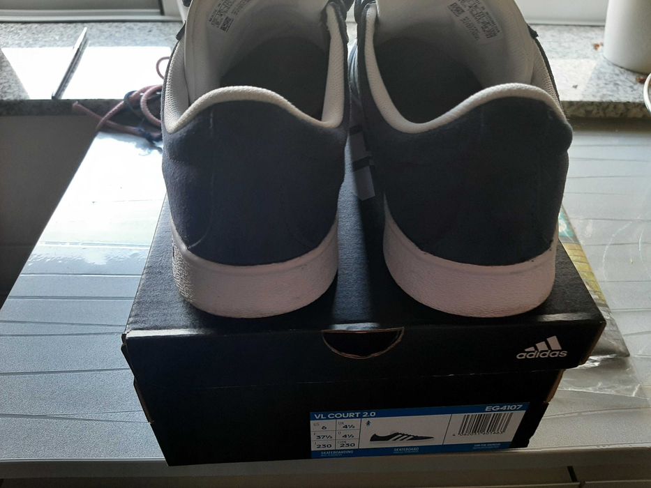 Sapatinhas azuis adidas 37 mulher como novas