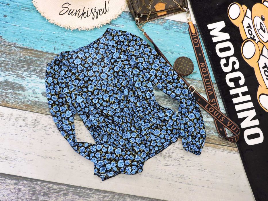 Fishbone bluzka koperta kwiatuszki S