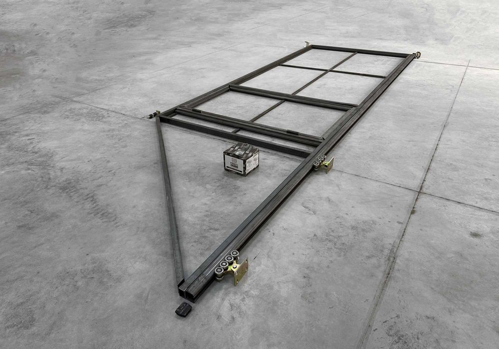 Відкатні ворота, Здвижні ворота, Звари сам, Металеві, Фурнітура 4х2