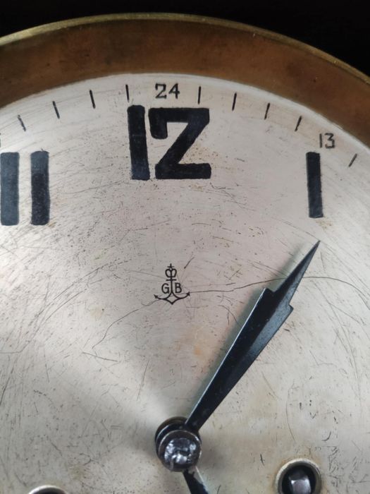 Gustaw Becker. Antyk. Zegar ścienny mechaniczny + sprężyna zapasowa
