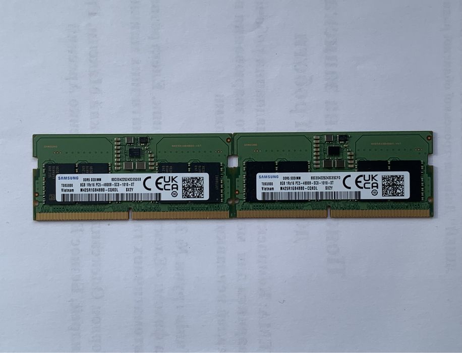 Оперативна память samsung ddr5 4800mhz