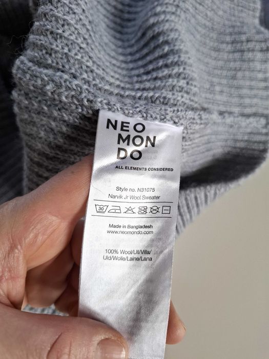 Neomondo Narvik Wełniany 100% Sweter Trekkingowy