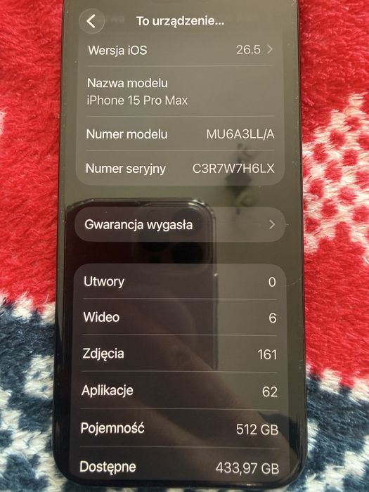Iphone 15 pro max 512 giga