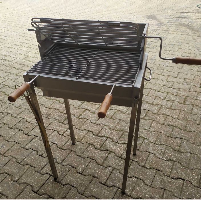Grelhador 60x40 em inox com pernas