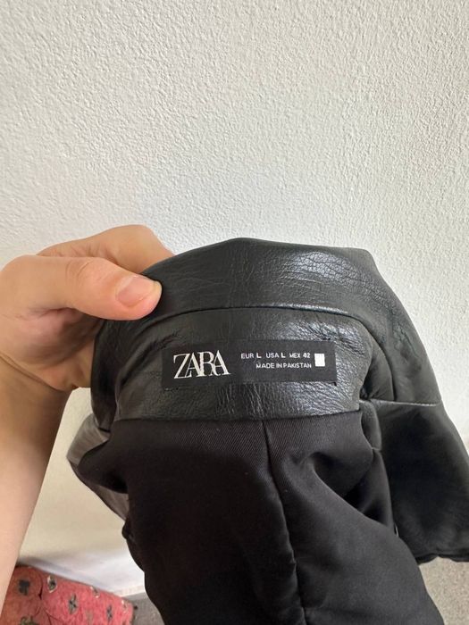 Новая Кожаная куртка косуха Zara оригинал Размер L