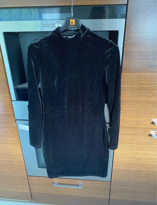 Mini sukienka z weluru rozm s