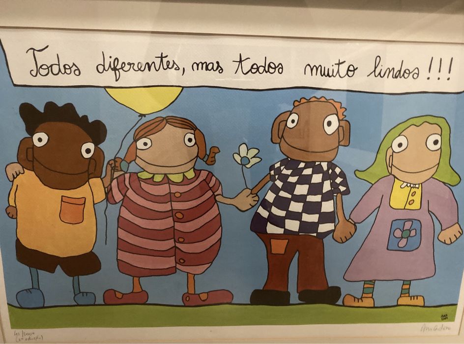 Serigrafia emoldura para crianças