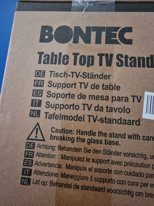suporte de mesa universal para TV BONTEC, especificamente o modelo ST10-v04.