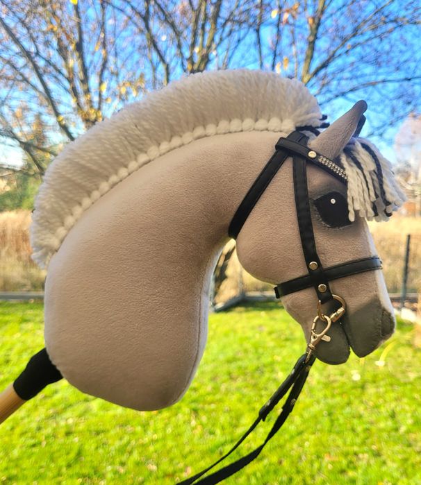 Konik Hobby Horse Fiord A4 ręcznie szyty z minky,zestaw z ogłowiem #19