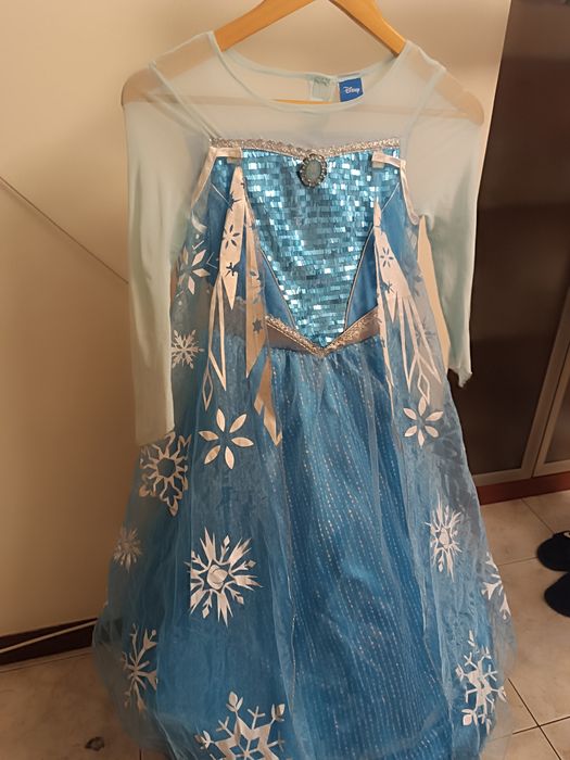 Fantasia Carnaval Frozen Elsa. 7 a 8 Anos