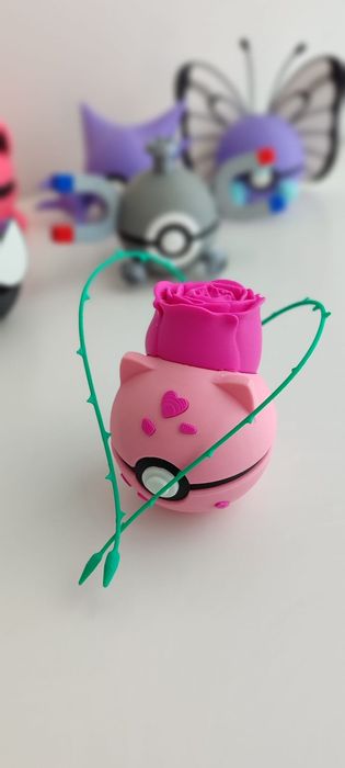 Bulbasaur love pokeball pokemon 3d