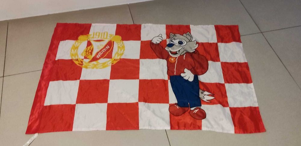 Widzew koszulka, poduszka, flaga: zestaw