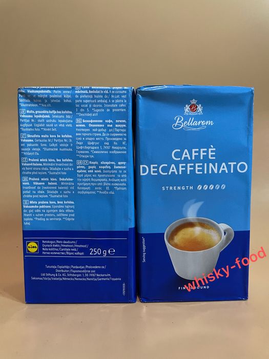 Кава мелена Bellarom Decaffeinato 250г (без кофеїну)