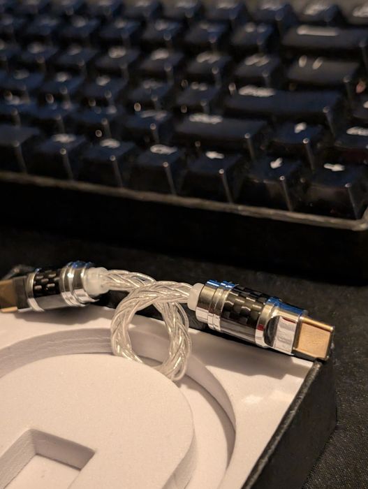 Кабель YYAUDIO / 15cm / срібло, мідь + позолота