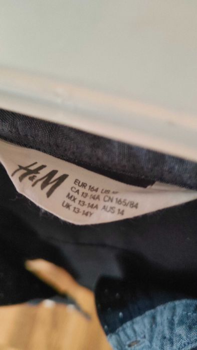 Koszula chłopięca granatowa HM na 152-154